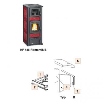 Ersatzteil WAMSLER H188716050 für Kaminofen KF-188 Romantik B mit Backfach | Vermiculitplatte seitlich rechts / links 4 - Vermiculitplatte seitlich rechts/links