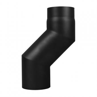 Ofenrohr Ø 150 mm | schwarz | Rohrbogen | mit Versatz 