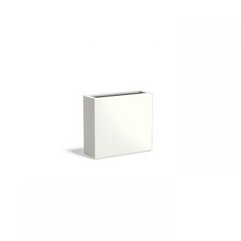 Pflanzkübel ADEZZ CARREZ rechteckig | aus Aluminium | Weiss | 90 x 30 x 80 cm Weiss (RAL 9016) | 90x30x80cm