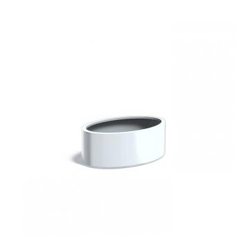 Pflanzkübel ADEZZ Ellipse oval | aus Aluminium | Lichtgrau | 120 x 80 x 40 cm Lichtgrau (RAL 7035) | 120x80x40cm