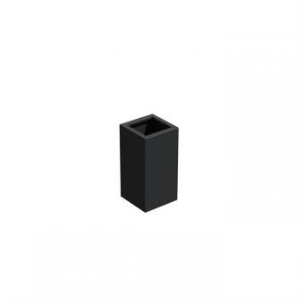 Pflanzkübel ADEZZ Florida quadratisch | aus Aluminium 40 x 40 x 80 cm schwarzgrau schwarzgrau | 40x40x80cm