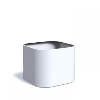 Pflanzkübel ADEZZ TONIC quadratisch | aus Aluminium | Lichtgrau (RAL 7035) | 90 x 90 x 72 cm Lichtgrau (RAL 7035) | 90x90x72cm